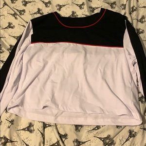 long sleeve crop top from zumiez